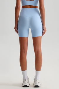Women High Waisted Butt Lifting Seamless Naked Sensation Yoga Shorts