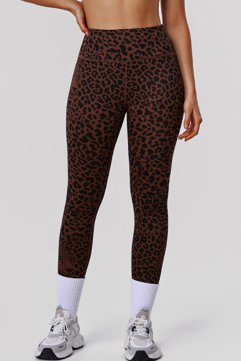 Women's Leopard-Print High-Waist Butt-Lifting Leggings