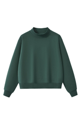 Unisex Cozy Fleece Mock Neck Sweatshirt