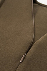 Women V-Neck Tencel-Wool Soft Stretch Relaxed-Fit Long-Sleeve Knit Top