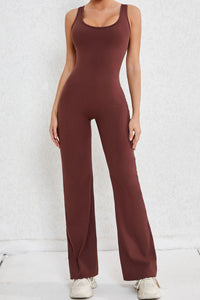 Women Hollow Out Back Micro Peach Hip Lift Sports Fitness Yoga Bodysuit