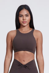 Women'S Yoga Backless Cross Stretch Bra Tank Top