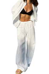 100% cotton shirt and long pants set