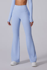 Women'S Brushed High-Waisted Shape-Fitting Athletic Skinny Flared Trousers