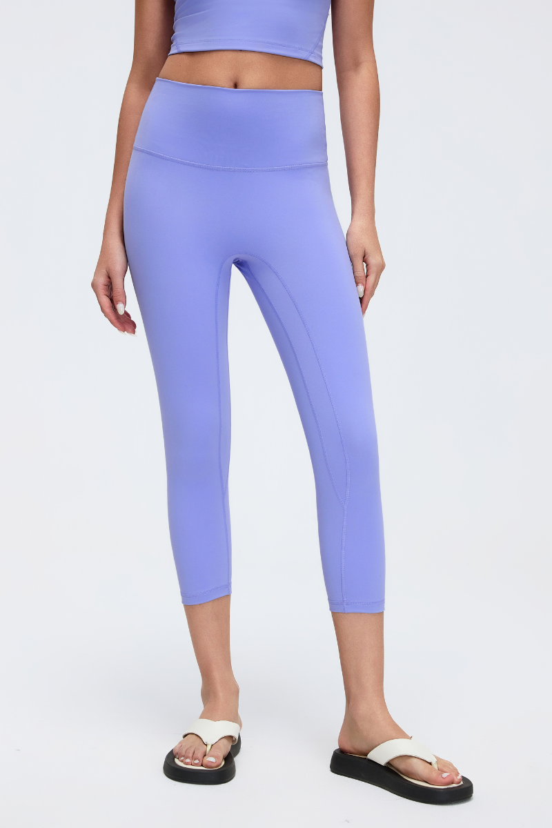 Women's High-Waist Capri Yoga Leggings with Lifting Effect