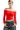 Women's Off-Shoulder Slim Fit Cropped Long-Sleeve Top