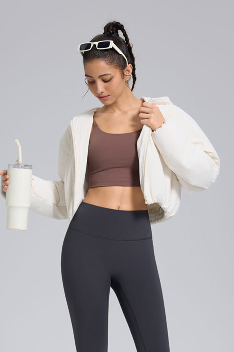 Women Hooded Fleece Casual Sport Jacket