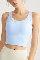 Women Fixed-Cup Medium-Support Quick-Dry Workout Sports Bra