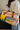 Dopamine Color Block  Travel Duffel Bag with Multi-Pockets