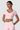 Women's Contrast Cross Cutout Neckline Cropped Workout Tee