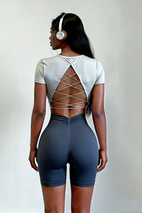 Women's Back Cutout Fitness T-shirt