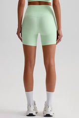 Women High Waisted Butt Lifting Seamless Naked Sensation Yoga Shorts