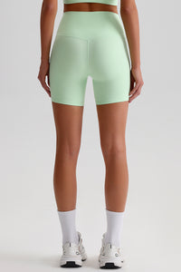 Women High Waisted Butt Lifting Seamless Naked Sensation Yoga Shorts
