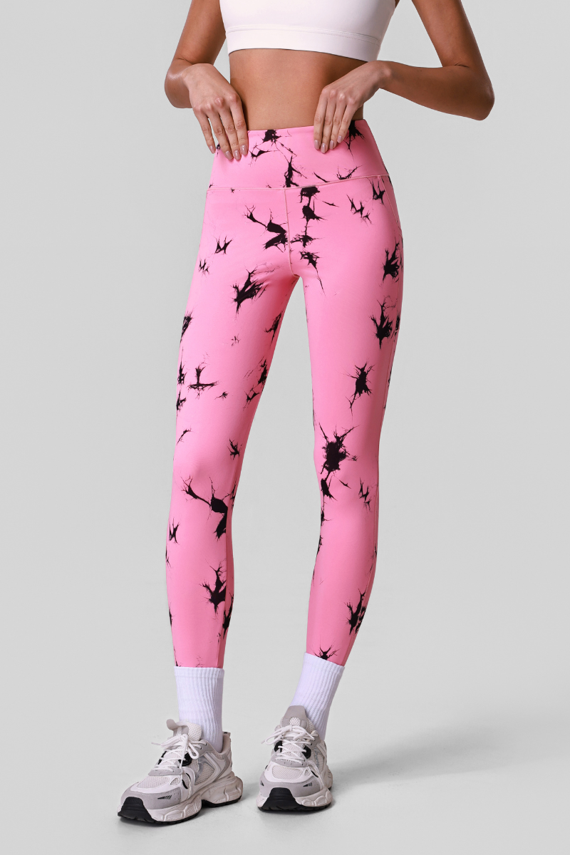 Women's Sports High Waist Tie-Dyed Side Pocket Yoga Leggings