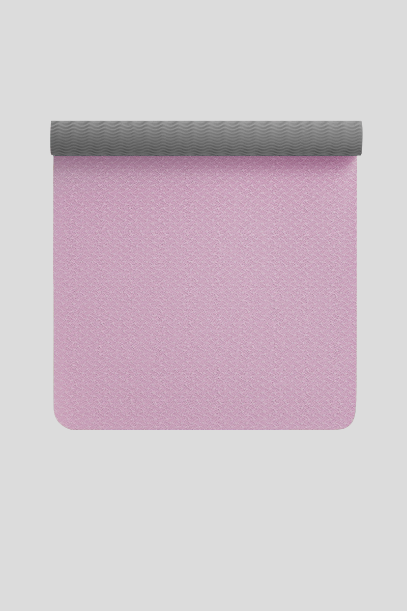 Women's TPE Non Slip Yoga Mat with Strap - Multicolor