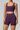 Women's Square Neck Wide Strap Bra And Shorts Yoga Set