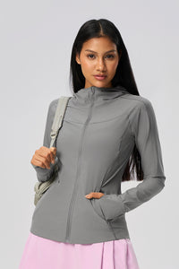 Women Upf50+ Ice-Touch Uv-Blocking Lightweight Outdoor Sunscreen Jacket
