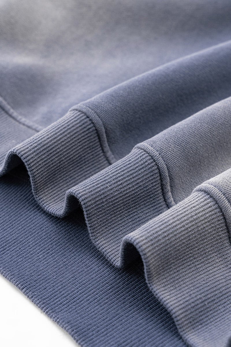 Gradient fleece loose-fitting crewneck sweatshirt