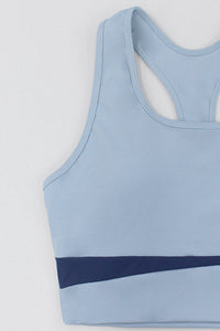 Women Color Block Yoga Bra & Leggings Set