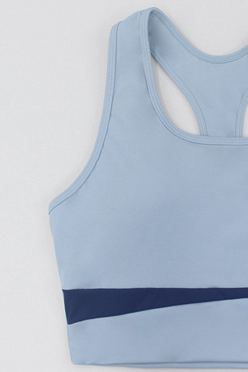 Women Color Block Yoga Bra & Leggings Set