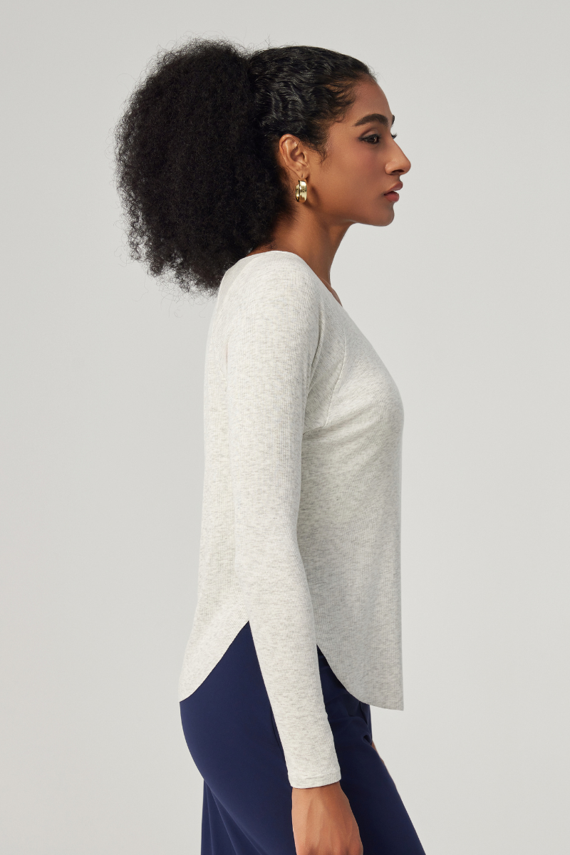 Women's Modal Round Neck Long Sleeves Top