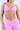 Women's Athletic Seamless  Twist-Front V-neck Thin Strap Cross Back Bra