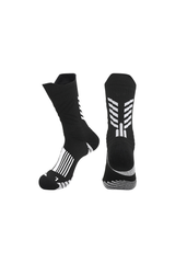 Slip-resistant mid-calf socks.