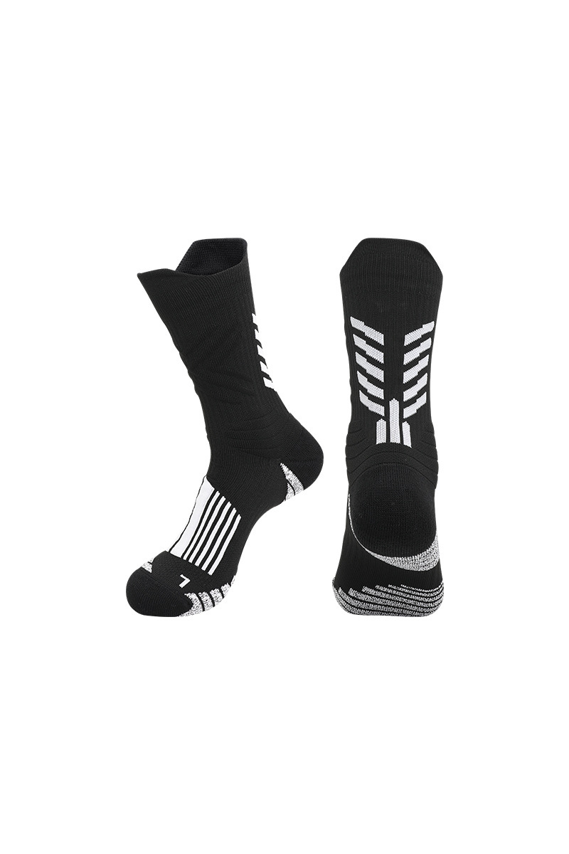 Slip-resistant mid-calf socks.