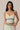 Women's V Neck Contrast Color Stripes Padded Cami Tank Top