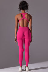 Seamless Women'S I-Back Yoga Sport Jumpsuit