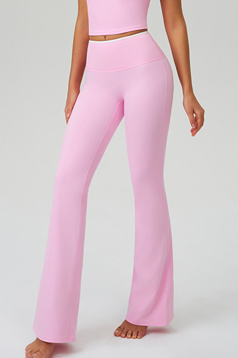 Women Naked-Feel Flared High-Waist Leggings