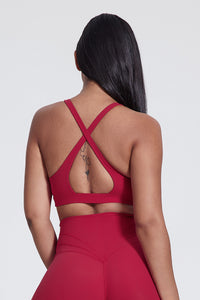 Women'S Yoga Backless Cross Stretch Bra Tank Top