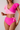 Women's Color-blocked V-neck Ruffled Two Piece Tankini Set