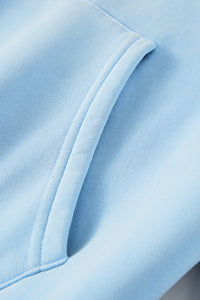 Heavyweight fleece hooded washed sweatshirt