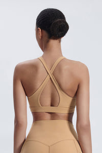 Women'S Yoga Backless Cross Stretch Bra Tank Top
