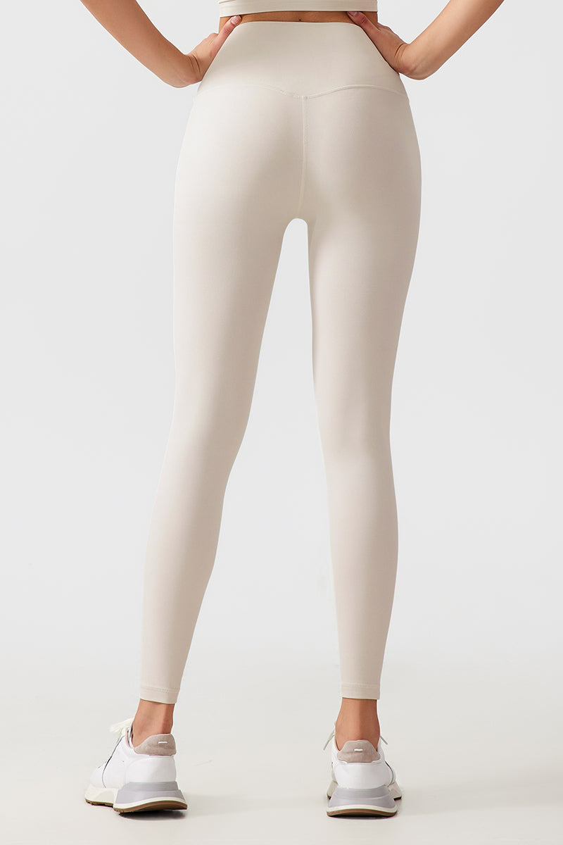 Women Free Size Nude Hip Lifting Shaping Fitness 9/10 Yoga Pants