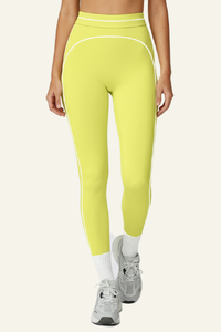 Stripes adorn tight-fitting sport pants.