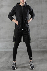 Men's 3-Piece Sports Sets:T-shirts & Leggings & Shorts