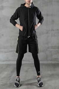 Men's 3-Piece Sports Sets:T-shirts & Leggings & Shorts