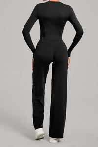 Women Naked Feel Flared Yoga Set