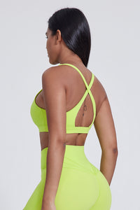 Women'S Yoga Backless Cross Stretch Bra Tank Top
