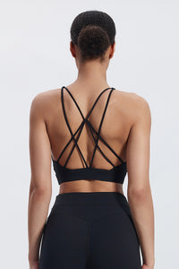 Women'S Yoga Cross Line Sports Bra Tank Top