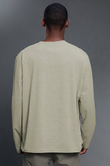 Men Round Neck Breathable Stretchy Casual Sport Long Sleeves
