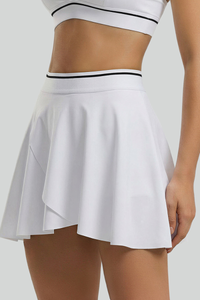 Women's High-Waist A-Line Asymmetric Hem Athletic Skort