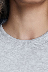 Women Loose Crewneck Fleece-Lined Casual Hoodie