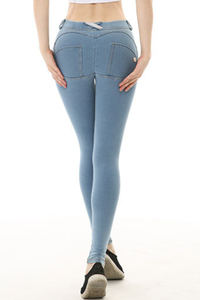 Women's Stretchy Double-Button Low-Rise Skinny Pants