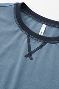 Women Contrast-Trim Quick-Dry Slim-Fit Long-Sleeve Active T-Shirt