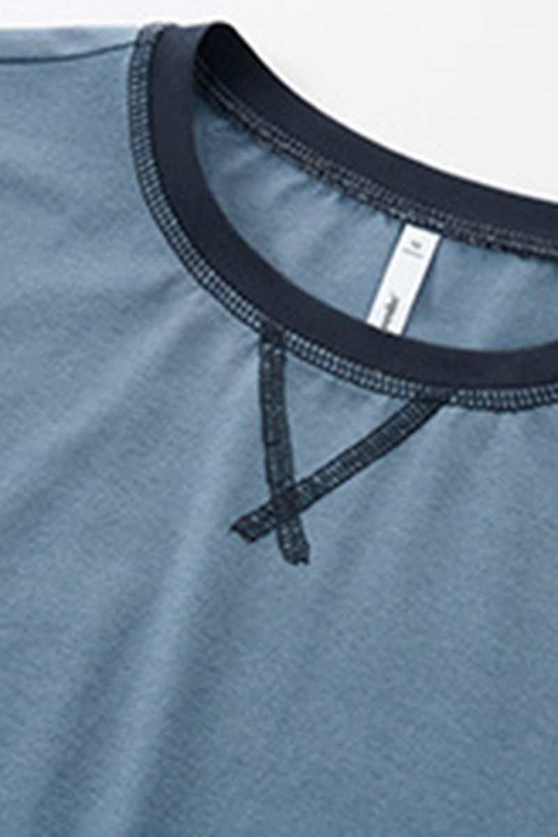 Women Contrast-Trim Quick-Dry Slim-Fit Long-Sleeve Active T-Shirt