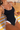 Women's U-neck Color Block Side Cutout Fitted Swimsuit