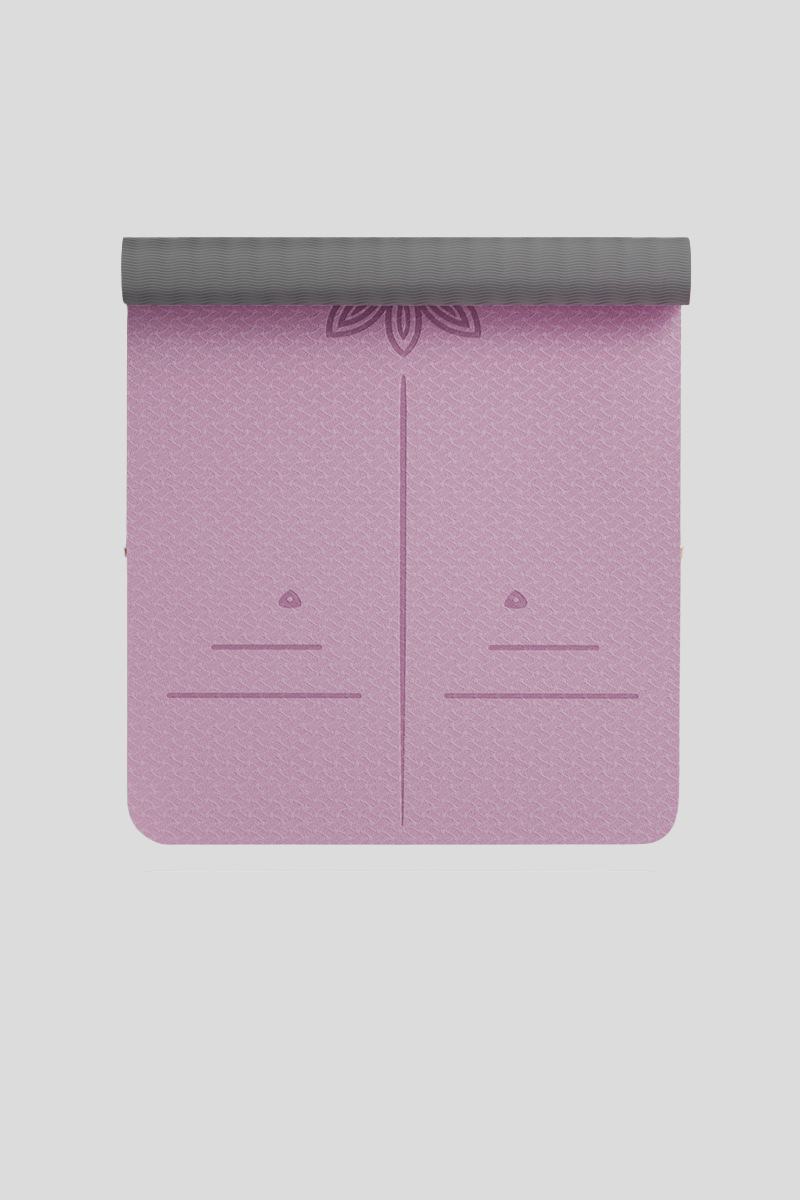 Women's TPE Non Slip Alignment Yoga Mat Strap - Multicolor